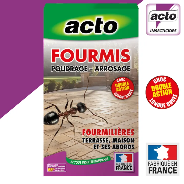 1- FOUR.11 - présentation produit Poudre Fourmis & Insectes Rampants ACTO | Double Usage Intérieur & Extérieur