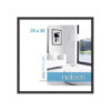Classic 30X30 Noir mat Cadre Nielsen Classic 30x30