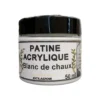 Patine meuble acrylique blanc de chaux Patine meuble acrylique Blanc de chaux 50 ml
