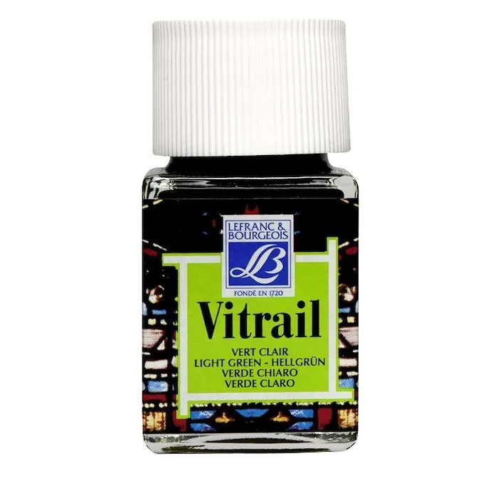 Peinture Vitrail vert clair 50 ml Lefranc Bourgeois