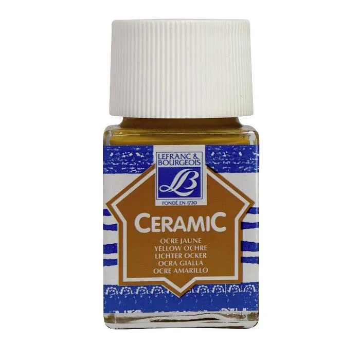 Peinture Céramic ocre jaune 50 ml Lefranc Bourgeois