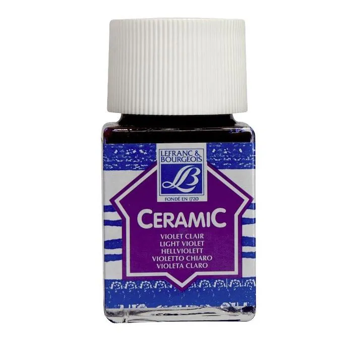 Peinture Céramic violet clair 50 ml Lefranc Bourgeois