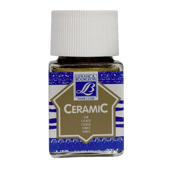 Peinture Céramic or 50 ml Lefranc Bourgeois