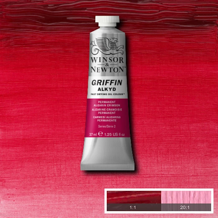 Huile Alkyd Griffin alzarine cramoisie 37ml W&N