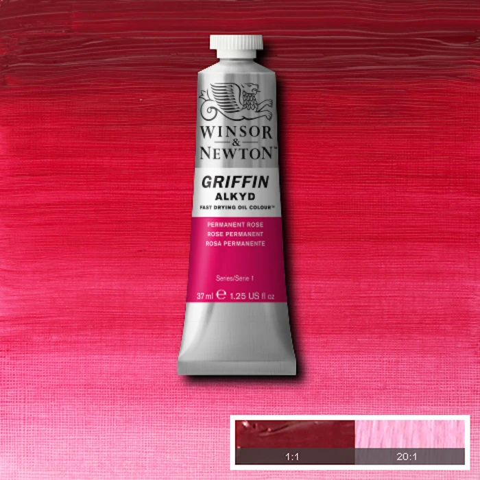 Huile Alkyd Griffin rose permanent 37ml W&N