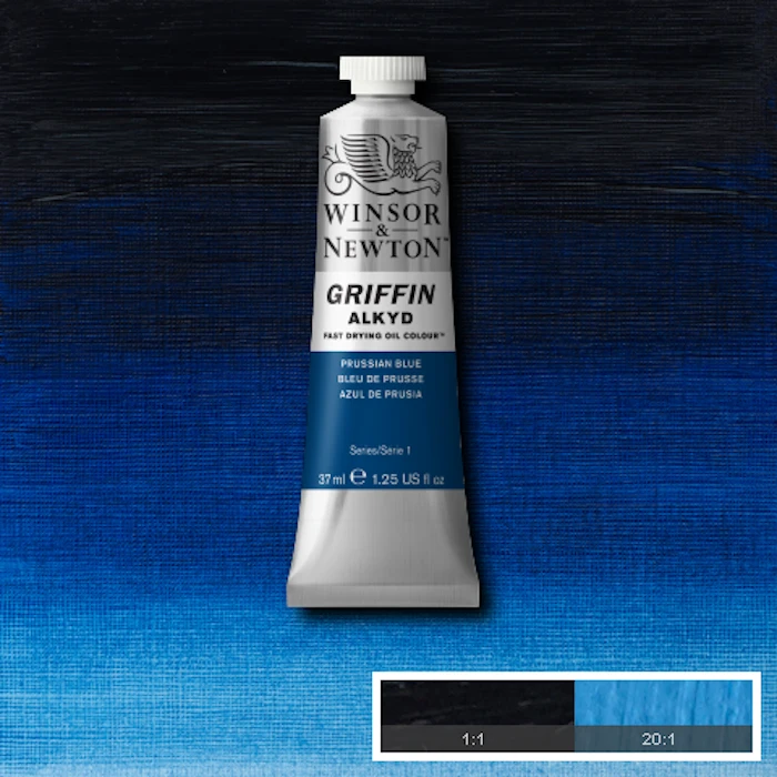 Huile Alkyd Griffin bleu de prusse 37ml W&N