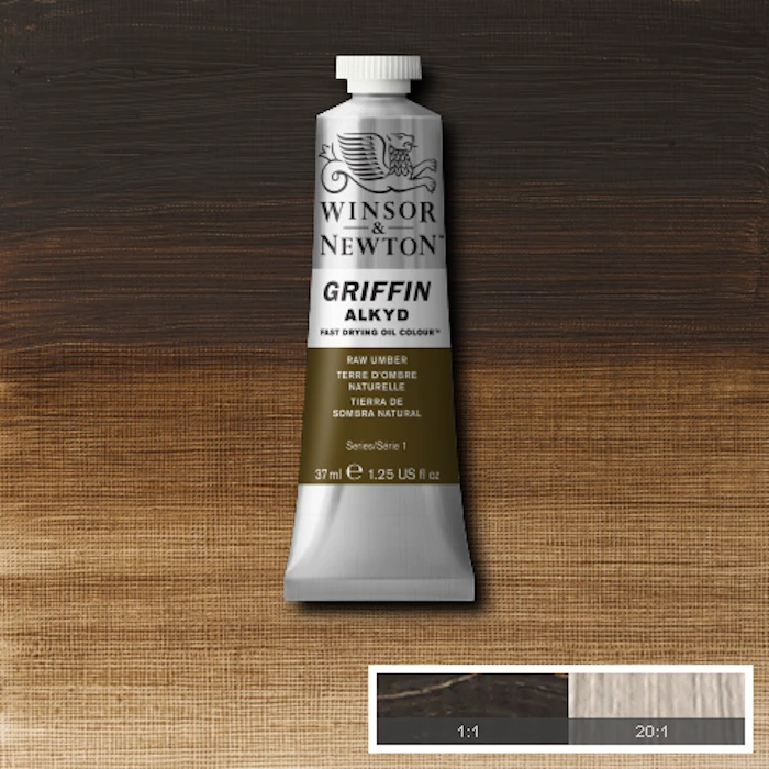 Huile Alkyd Griffin terre d'ombre 37ml W&N