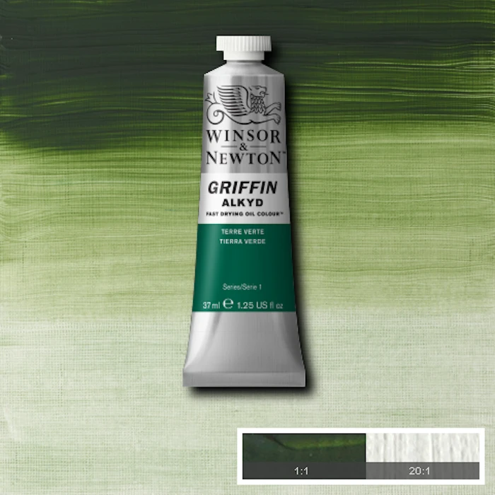 Huile Alkyd Griffin terre verte 37ml W&N