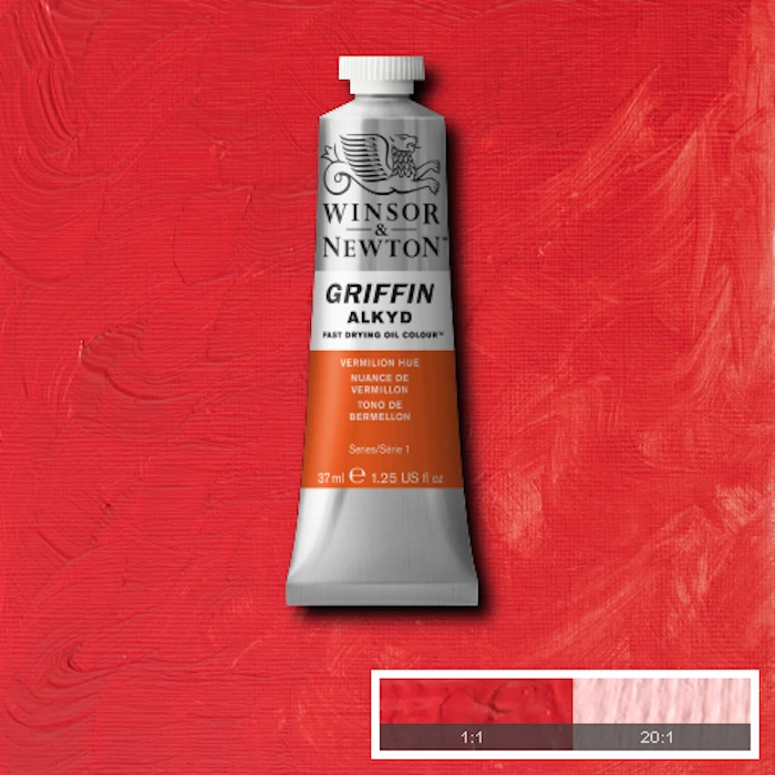 Huile Alkyd Griffin vermillon 37ml W&N