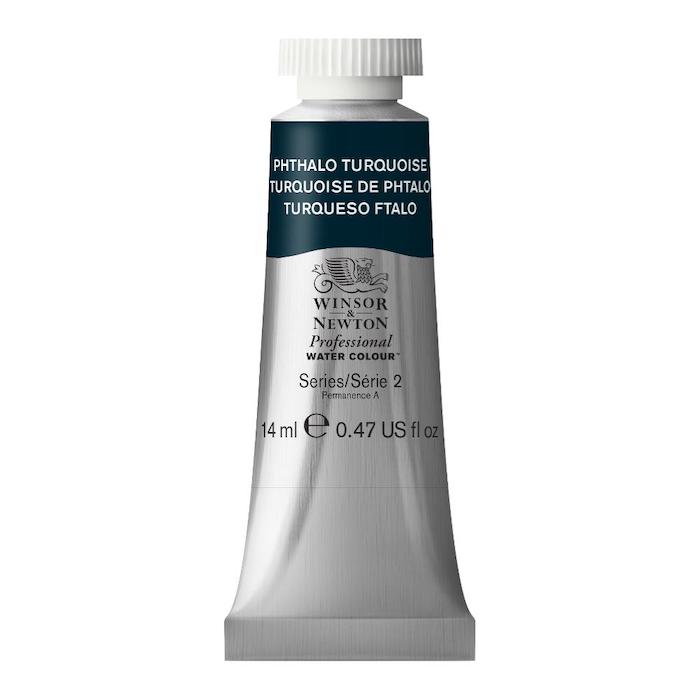 Aquarelle en tube turquoise de phtalo 14ml W&N série 2