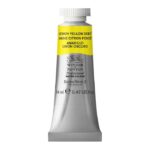 Aquarelle en tube jaune citron foncé 14ml W&N série 2