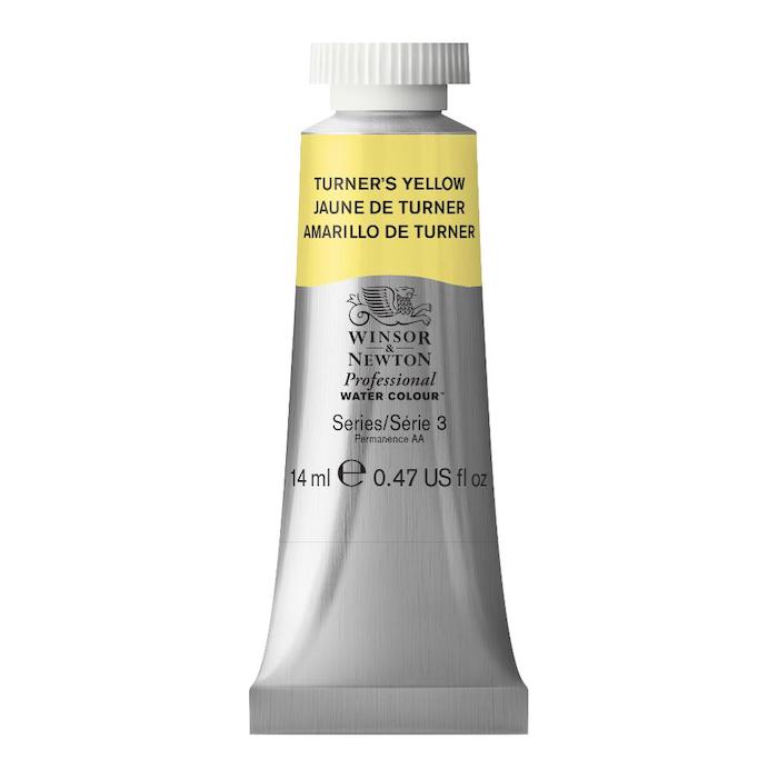 Aquarelle en tube jaune turner 14ml W&N série 3