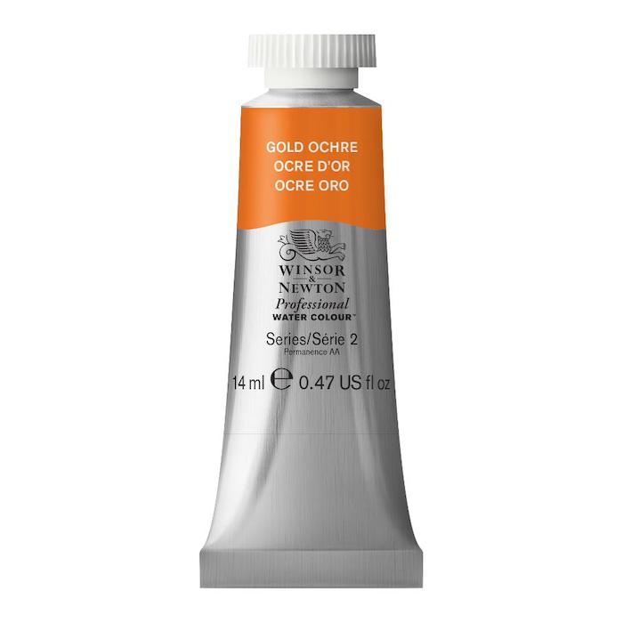Aquarelle en tube ocre or 14ml W&N série 2