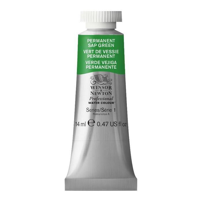 Aquarelle en tube vert vessie permanent 14ml W&N série 1