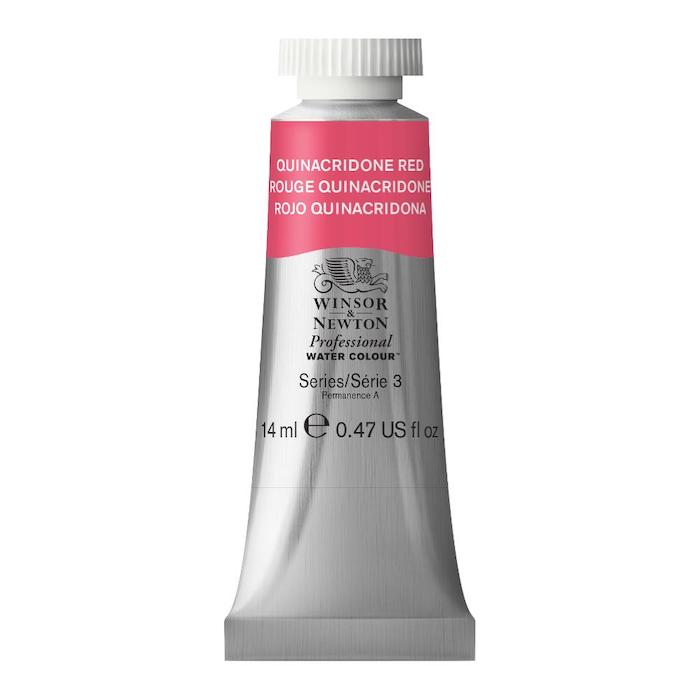 Aquarelle en tube rouge quinacridone 14ml W&N série 3