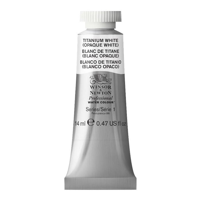 Aquarelle en tube blanc de titane 14ml W&N série 1