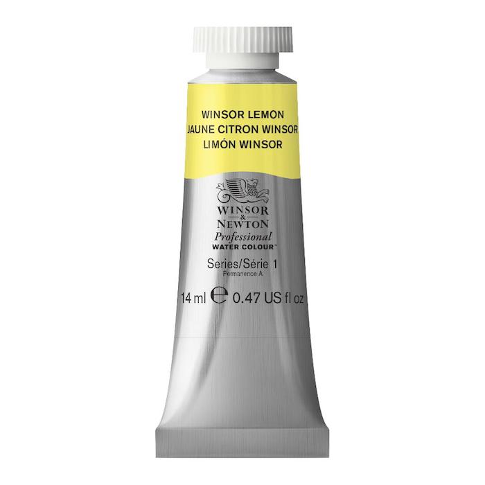 Aquarelle en tube jaune citron winsor 14ml W&N série 1
