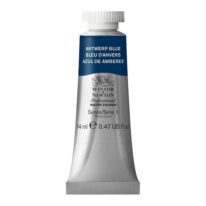 Aquarelle en tube bleu d'anvers 14ml W&N série 1