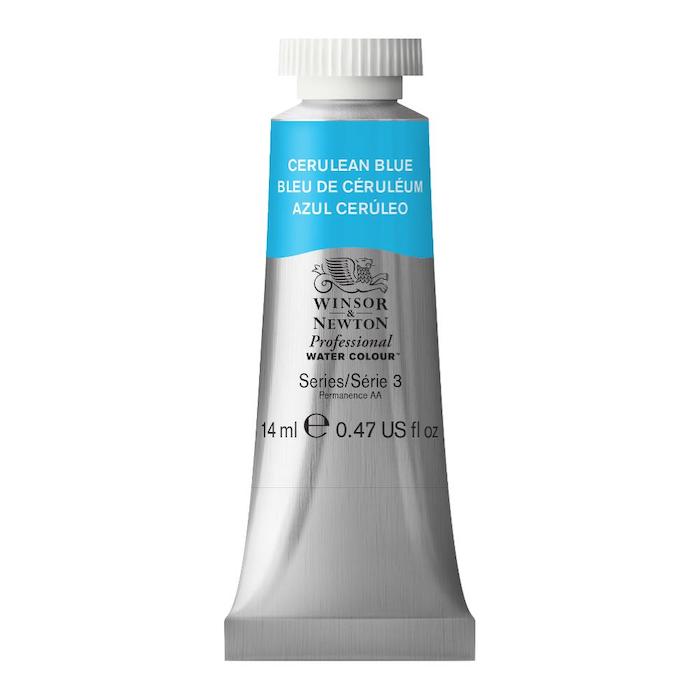 Aquarelle en tube bleu de ceruleum 14ml W&N série 3