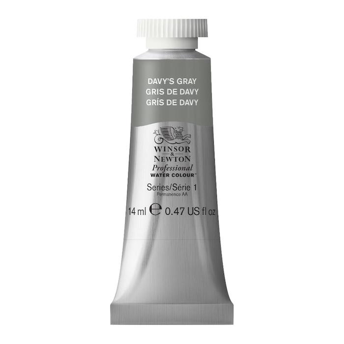 Aquarelle en tube gris davy 14ml W&N série 1