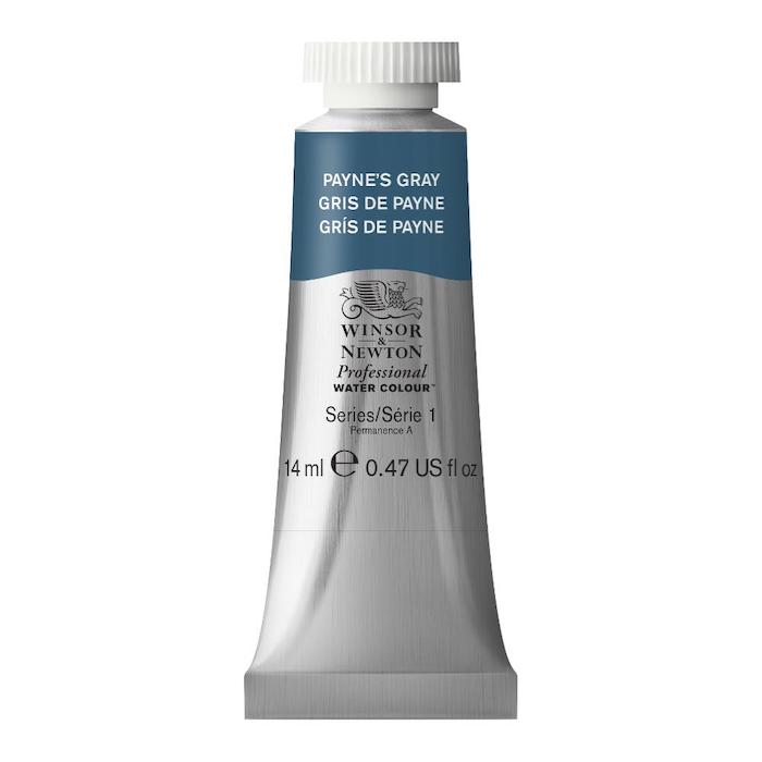 Aquarelle en tube gris de payne 14ml W&N série 1