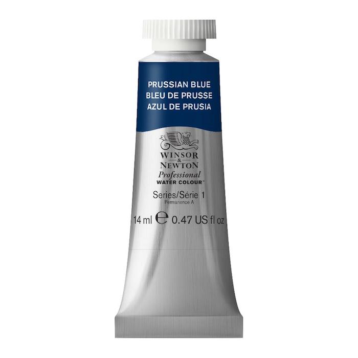 Aquarelle en tube bleu de prusse 14ml W&N série 1