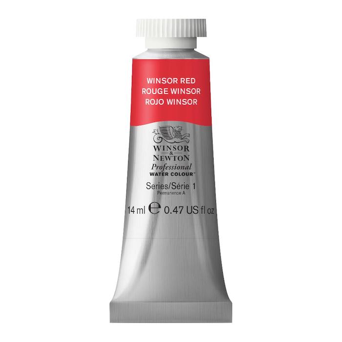 aquarelle en tube rouge Winsor 14ml W&N série 1