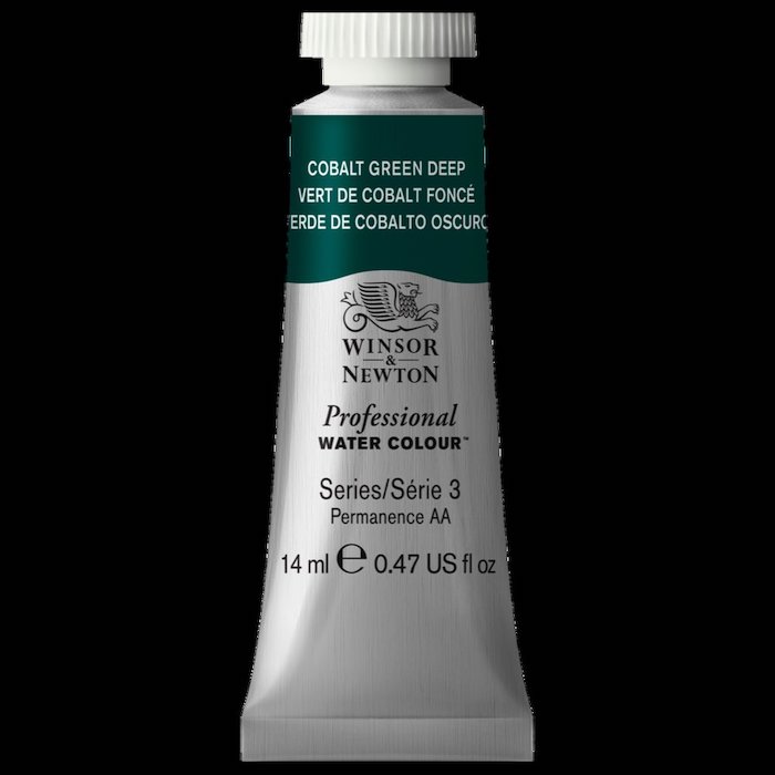 Aquarelle en tube vert de cobalt foncé 14ml W&N série 3