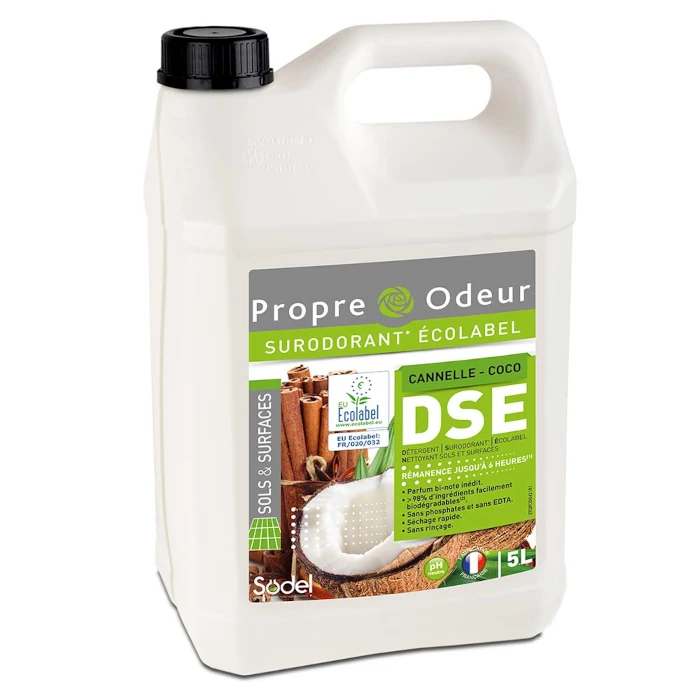 Détergent Surodorant Écolabel 5L Cannelle Coco