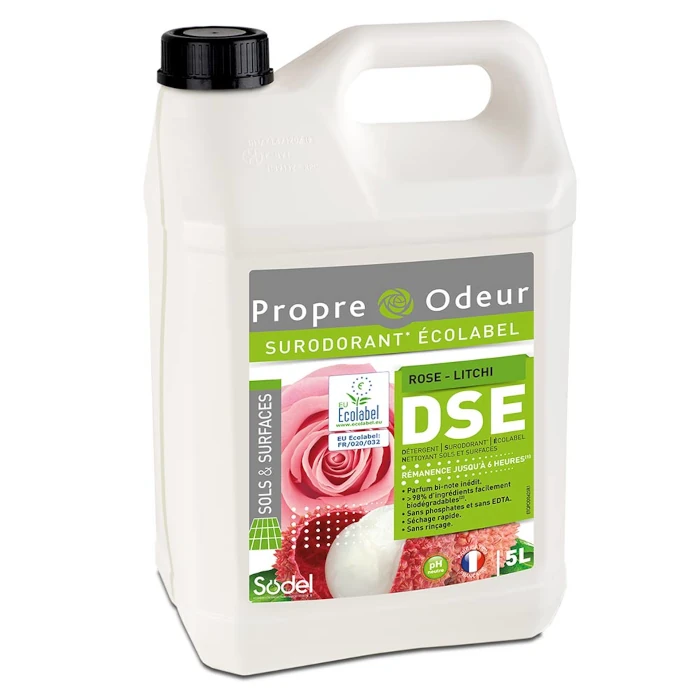 Détergent Surodorant Écolabel 5L Rose Litchi
