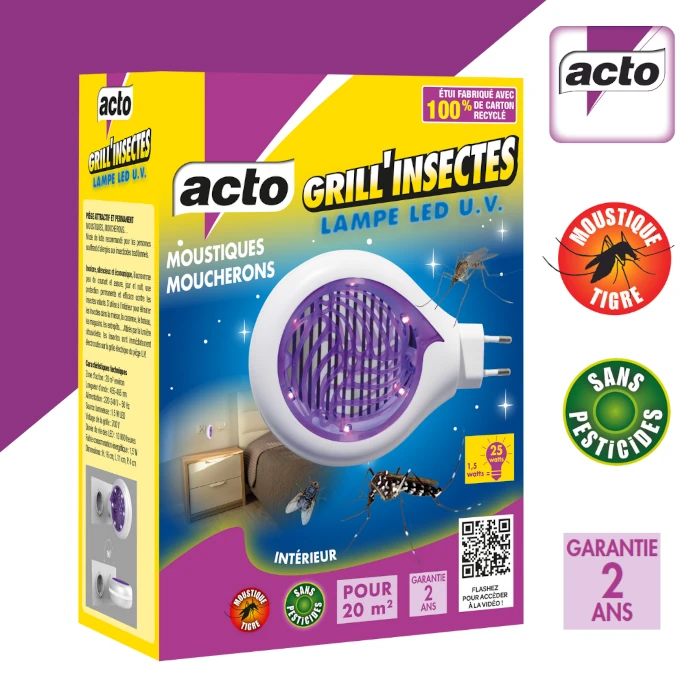Grill'Insectes lampe led UV Acto