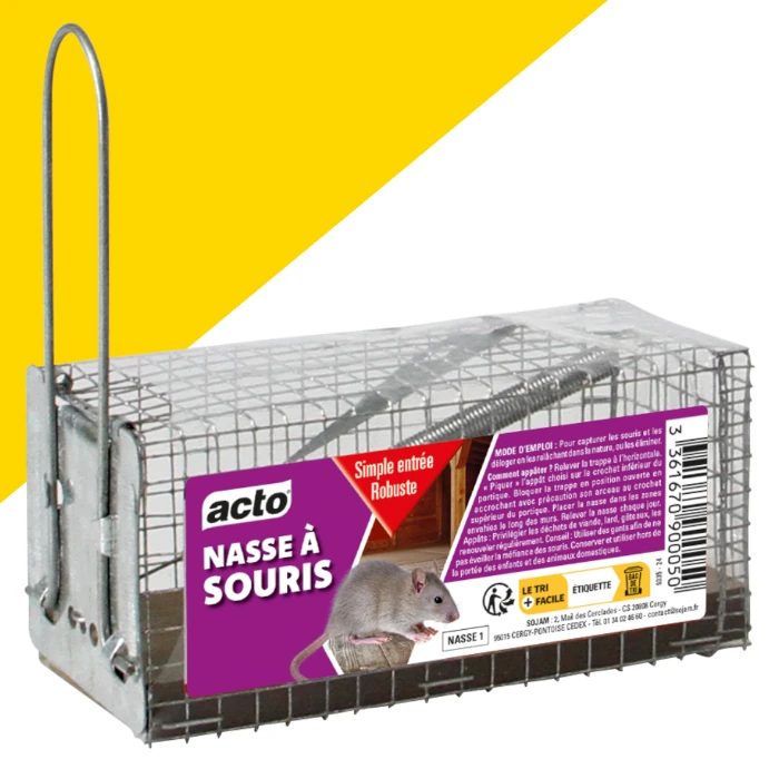Nasse à souris 12 cm simple entrée Acto