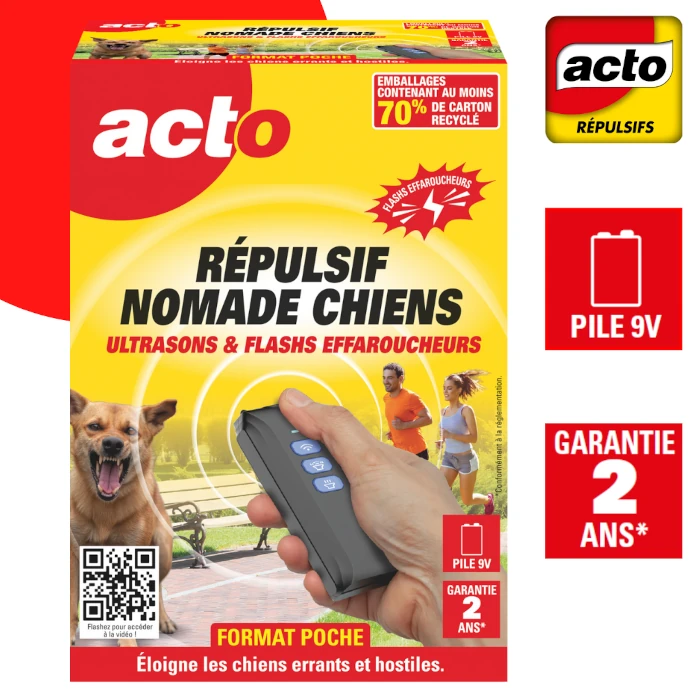 Répulsif ultrasons nomades chiens et chats joggers Retro RUSCH7